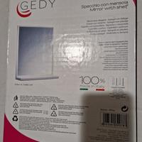 specchio con mensola 