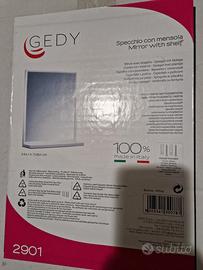 specchio con mensola 