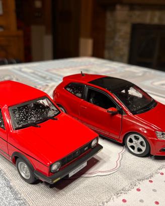 Lotto VW Polo e Golf Burago 1/24