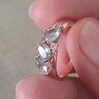 Anello elegante acquamarina