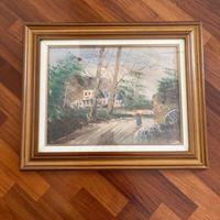 Quadro tempera cornice in legno come nuovo