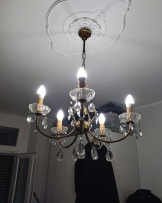 Lampadario vintage a gocce