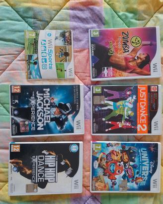 Sei giochi originali Nintendo Wii