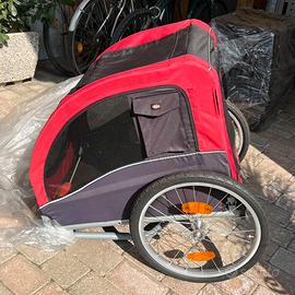 Carrellino rimorchio per cani domestici da bici