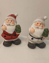 Babbo natale con luce 20cm