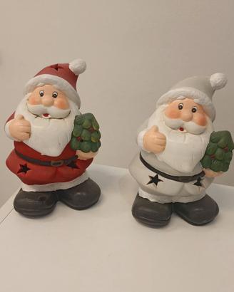 Babbo natale con luce 20cm