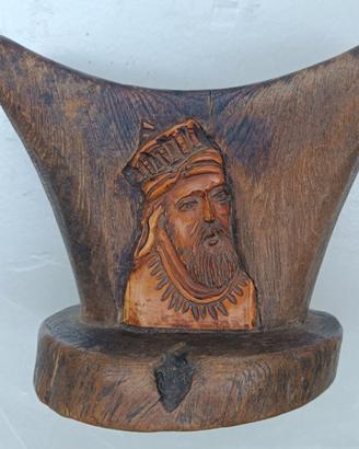 Raro poggiatesta etiope dei Gurage