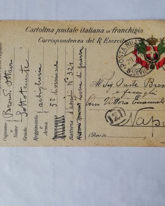 Cartolina dal fronte 1a guerra mondiale