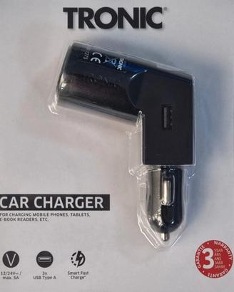 Caricabatterie da auto USB Tronic 12/24V