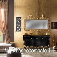 Mobile bagno doppio lavabo top cristallo24k e star