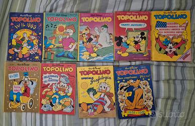 Lotto 9 Fumetti Topolino Vintage Anni 70/80 