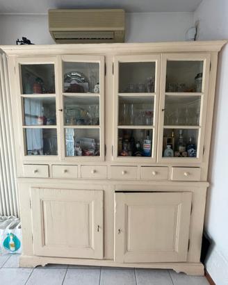 Madia antica in legno stile rustico, shabby chic