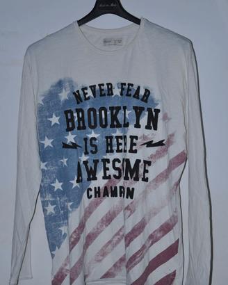 T-shirt maniche lunghe Zara Boys ragazzo bianca