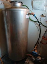 serbatoio acciaio inox 500 lt.+pompa