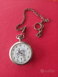 orologio da tasca antico con catena