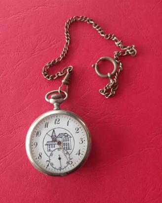 orologio da tasca antico con catena