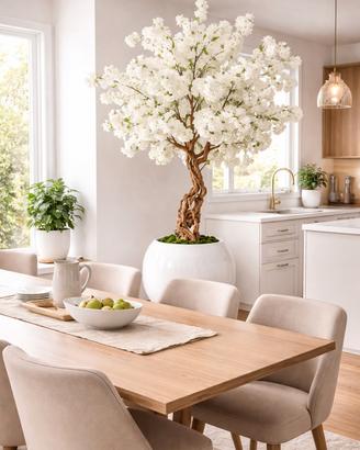 BiancalunaAlbero di ciliegio artificiale con fiori