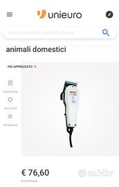 Tosatrice per cani e gatti whall 45€