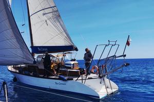 Barca a vela in legno d'epoca 1962