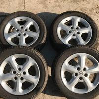 Set 4 cerchi in lega Opel con gomme 4 stagioni