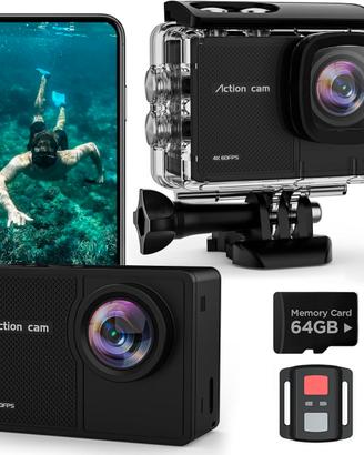 Montagg Action Cam 4K 60FPS 48MP 40M 64GB