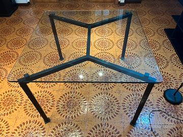 Tavolo vetro cucina/sala pranzo con 4 sedie