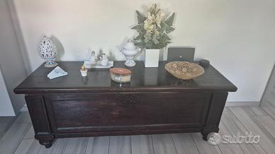 Cassapanca in legno massello fine 800