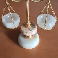 Bilancia vintage in pietra onice anni '70 