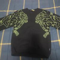 felpa Iuter nera e verde