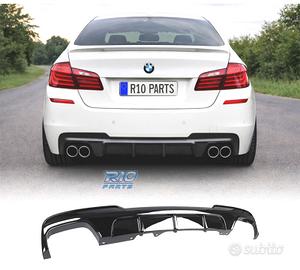 DIFFUSORE BMW F10 F11 LOOK M PERFORMANCE NERO LUCI