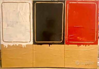 Quadro dipinto MARIO SCHIFANO copia d’autore