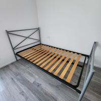 Letto una piazza e mezza struttura e materasso