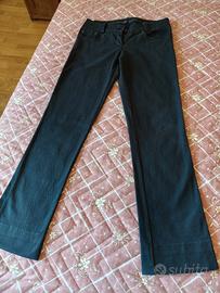 jeans donna in cotone nero, taglia S 