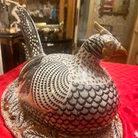 Statua porcellana Mangani raffigurante fagiano