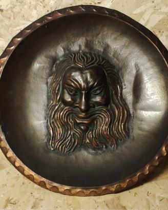 piatto decorativo in bronzo