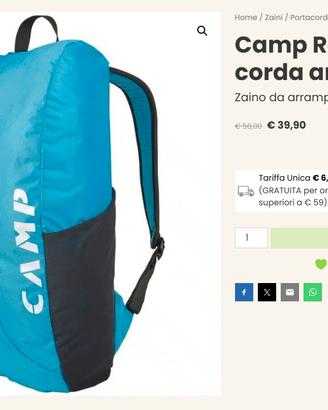 Zaino corda arrampicata CAMP
