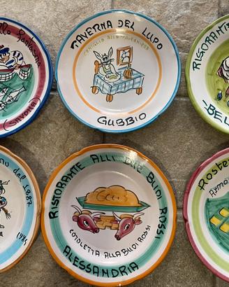 Piatti del buon ricordo vintage anni 80 lotto 6