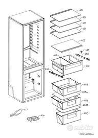 Ricambi frigorifero Electrolux Mod LNS8FF19S