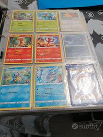  lotto carte pokemon normali