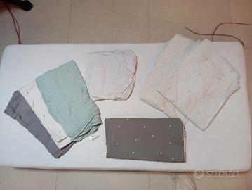 materassi da lettino e set completi di lenzuolini