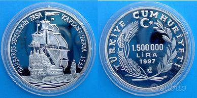 TURCHIA ARGENTO 925 P.31,33 MOLTO RARA 3000PZ.BARB