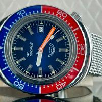 Squale 2002 Blue-Red 100 ATM Automatic