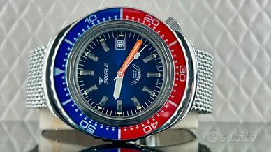 Squale 2002 Blue-Red 100 ATM Automatic