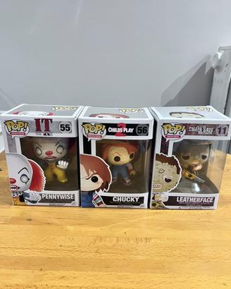 Funko pop horror movie It Chucky Leatherface
