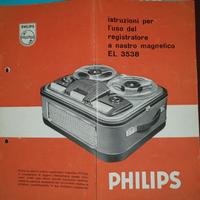 Manuale d’uso Vintage di registratore a bobine