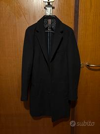 Cappotto uomo blu scuro slim fit tg.46(s) IT MADE