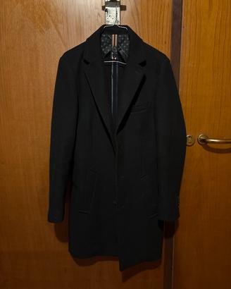 Cappotto uomo blu scuro slim fit tg.46(s) IT MADE