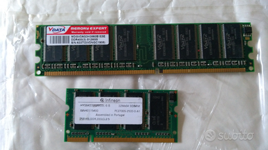 Vari moduli di memoria RAM