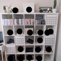 scaffale ikea con luci integrate 