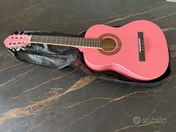 Chitarra bambina rosa
